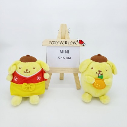 {READY STOCK} POMPOMPURIN MiniSoftToys/PlushToys/KidsToys 5-15cm 布丁狗迷你娃娃玩具公仔5厘米-15厘米 Patung Beruang